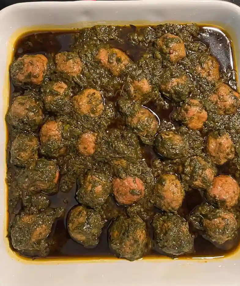 Flavour Of Kashmir by Sobia's spinach and lamb meatballs